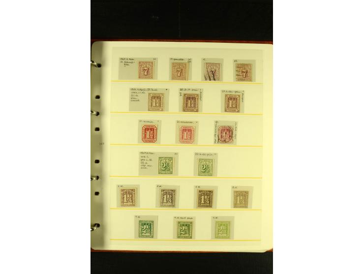 Baden bis Württemberg, sehr schöne ungebrauchte/postfrische und gestempelte Sammlung mit vielen Briefen, dabei viele bessere 