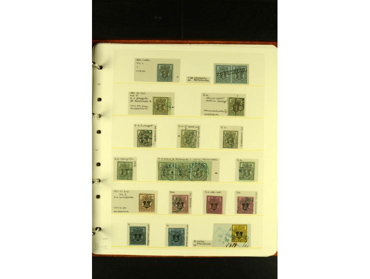 Baden bis Württemberg, sehr schöne ungebrauchte/postfrische und gestempelte Sammlung mit vielen Briefen, dabei viele bessere 