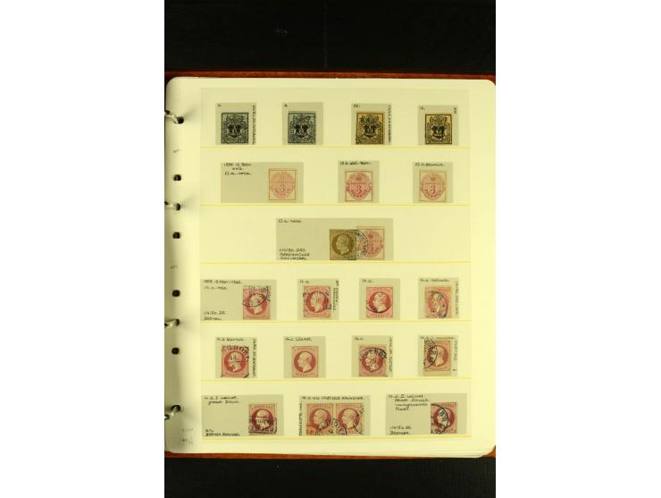 Baden bis Württemberg, sehr schöne ungebrauchte/postfrische und gestempelte Sammlung mit vielen Briefen, dabei viele bessere 