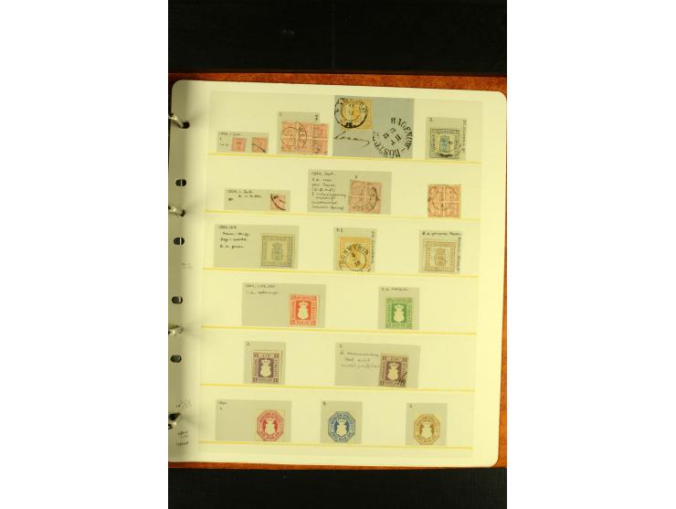 Baden bis Württemberg, sehr schöne ungebrauchte/postfrische und gestempelte Sammlung mit vielen Briefen, dabei viele bessere 