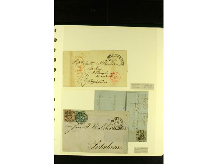 Baden bis Württemberg, sehr schöne ungebrauchte/postfrische und gestempelte Sammlung mit vielen Briefen, dabei viele bessere 