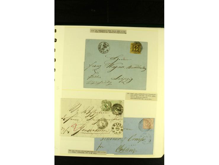 Baden bis Württemberg, sehr schöne ungebrauchte/postfrische und gestempelte Sammlung mit vielen Briefen, dabei viele bessere 