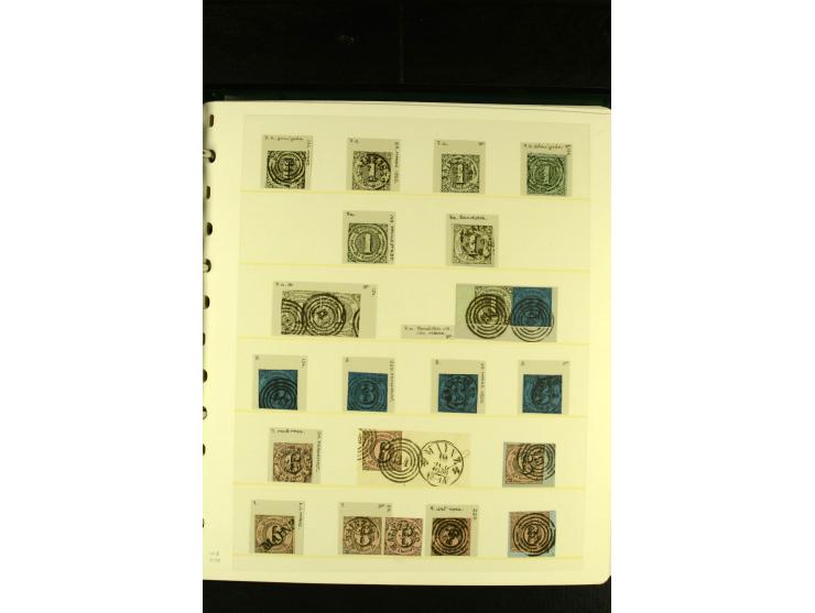 Baden bis Württemberg, sehr schöne ungebrauchte/postfrische und gestempelte Sammlung mit vielen Briefen, dabei viele bessere 