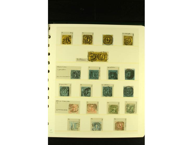 Baden bis Württemberg, sehr schöne ungebrauchte/postfrische und gestempelte Sammlung mit vielen Briefen, dabei viele bessere 