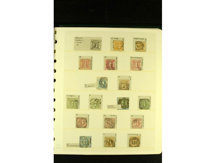 Baden bis Württemberg, sehr schöne ungebrauchte/postfrische und gestempelte Sammlung mit vielen Briefen, dabei viele bessere 