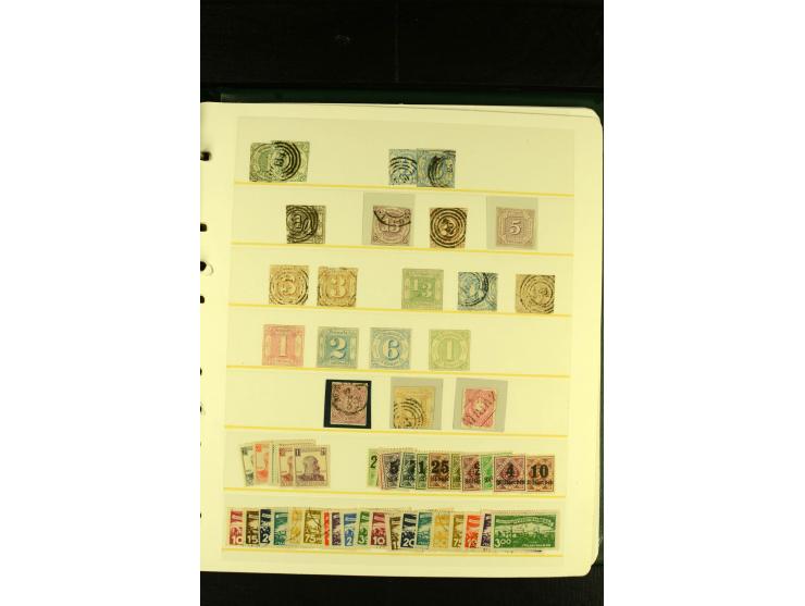 Baden bis Württemberg, sehr schöne ungebrauchte/postfrische und gestempelte Sammlung mit vielen Briefen, dabei viele bessere 