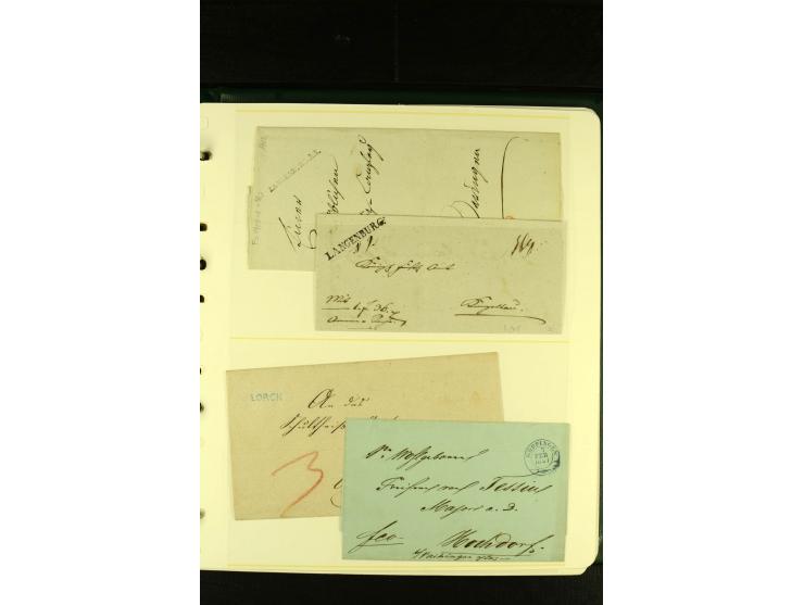 Baden bis Württemberg, sehr schöne ungebrauchte/postfrische und gestempelte Sammlung mit vielen Briefen, dabei viele bessere 