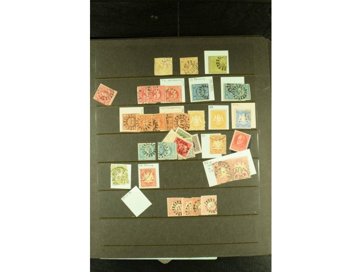 Baden bis Württemberg, sehr schöne ungebrauchte/postfrische und gestempelte Sammlung mit vielen Briefen, dabei viele bessere 
