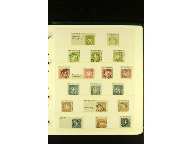 Baden bis Württemberg, sehr schöne ungebrauchte/postfrische und gestempelte Sammlung mit vielen Briefen, dabei viele bessere 