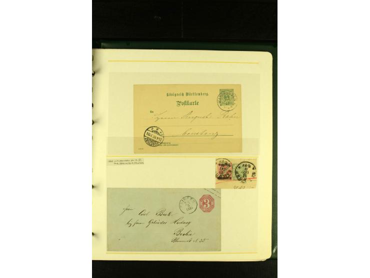 Baden bis Württemberg, sehr schöne ungebrauchte/postfrische und gestempelte Sammlung mit vielen Briefen, dabei viele bessere 