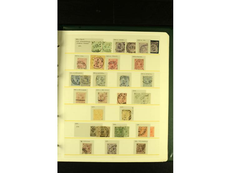 Baden bis Württemberg, sehr schöne ungebrauchte/postfrische und gestempelte Sammlung mit vielen Briefen, dabei viele bessere 