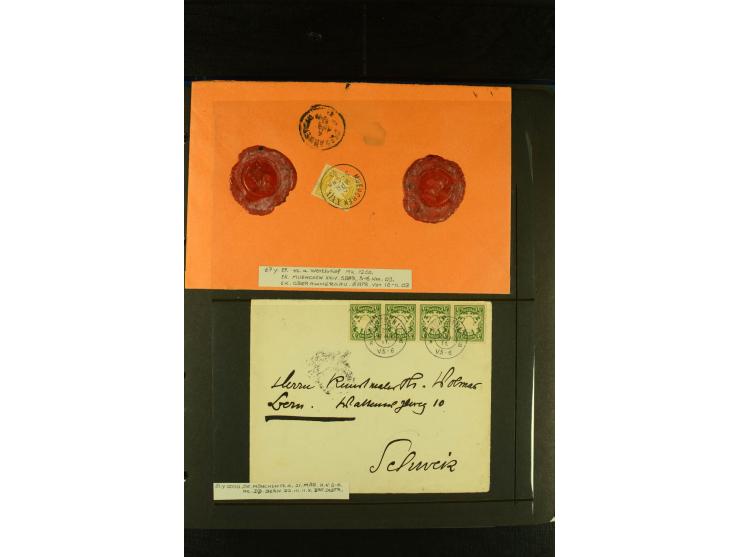 Baden bis Württemberg, sehr schöne ungebrauchte/postfrische und gestempelte Sammlung mit vielen Briefen, dabei viele bessere 