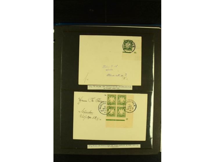 Baden bis Württemberg, sehr schöne ungebrauchte/postfrische und gestempelte Sammlung mit vielen Briefen, dabei viele bessere 