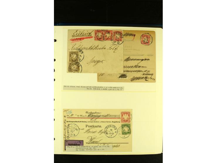 Baden bis Württemberg, sehr schöne ungebrauchte/postfrische und gestempelte Sammlung mit vielen Briefen, dabei viele bessere 