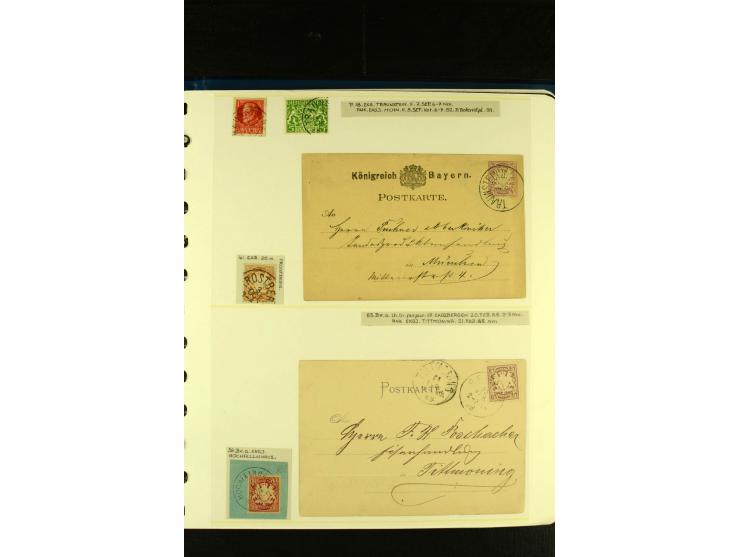 Baden bis Württemberg, sehr schöne ungebrauchte/postfrische und gestempelte Sammlung mit vielen Briefen, dabei viele bessere 