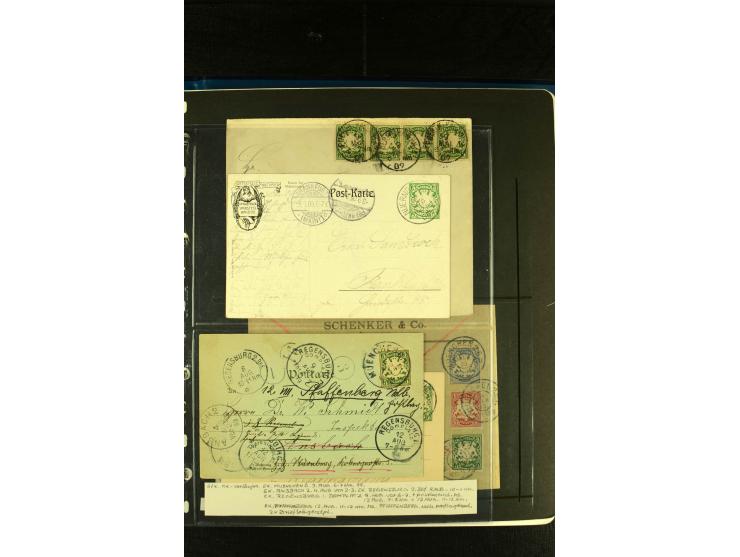 Baden bis Württemberg, sehr schöne ungebrauchte/postfrische und gestempelte Sammlung mit vielen Briefen, dabei viele bessere 