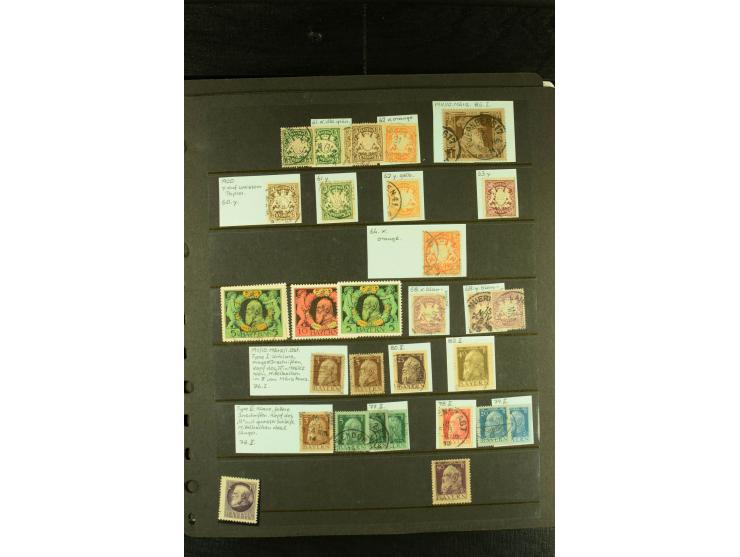 Baden bis Württemberg, sehr schöne ungebrauchte/postfrische und gestempelte Sammlung mit vielen Briefen, dabei viele bessere 