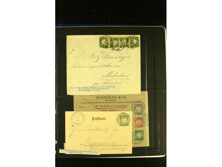 Baden bis Württemberg, sehr schöne ungebrauchte/postfrische und gestempelte Sammlung mit vielen Briefen, dabei viele bessere 
