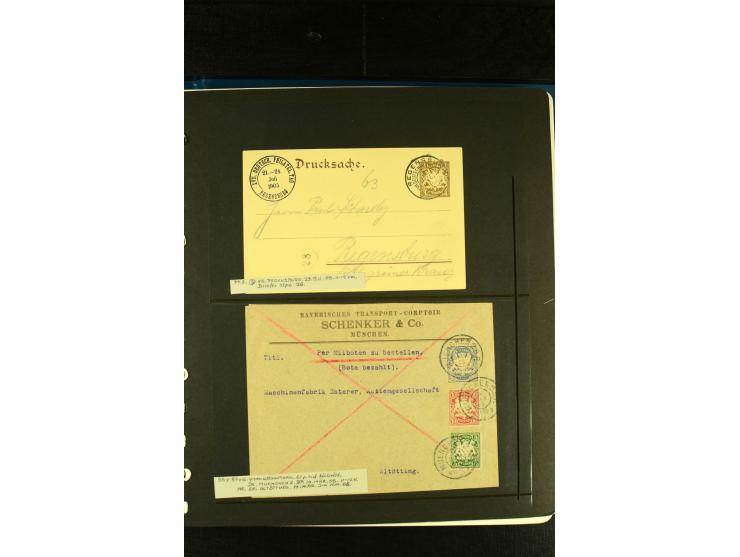 Baden bis Württemberg, sehr schöne ungebrauchte/postfrische und gestempelte Sammlung mit vielen Briefen, dabei viele bessere 