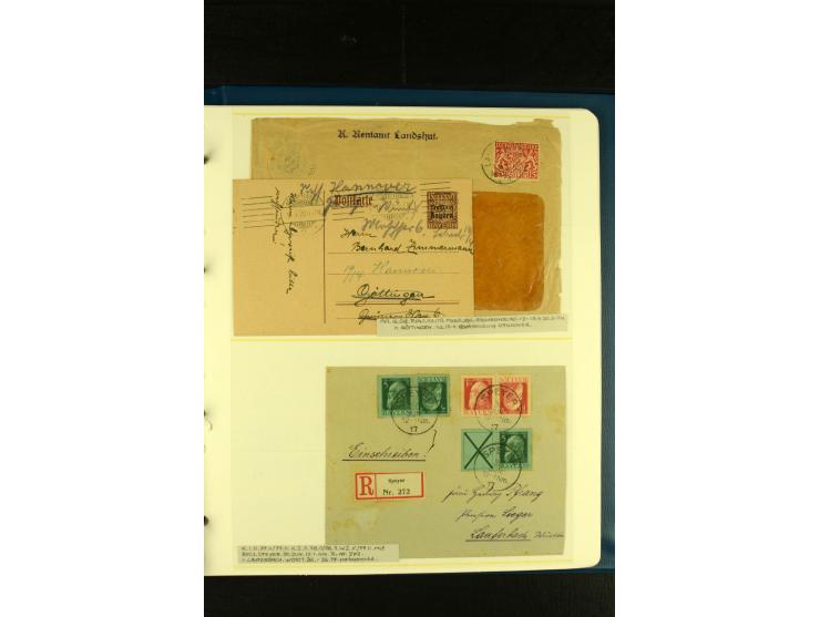 Baden bis Württemberg, sehr schöne ungebrauchte/postfrische und gestempelte Sammlung mit vielen Briefen, dabei viele bessere 