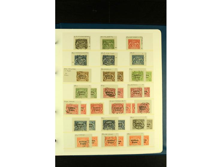 Baden bis Württemberg, sehr schöne ungebrauchte/postfrische und gestempelte Sammlung mit vielen Briefen, dabei viele bessere 