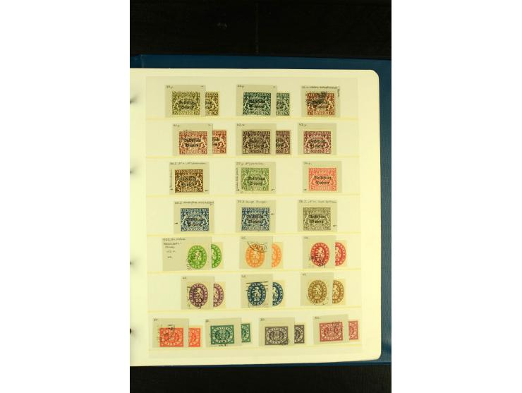 Baden bis Württemberg, sehr schöne ungebrauchte/postfrische und gestempelte Sammlung mit vielen Briefen, dabei viele bessere 