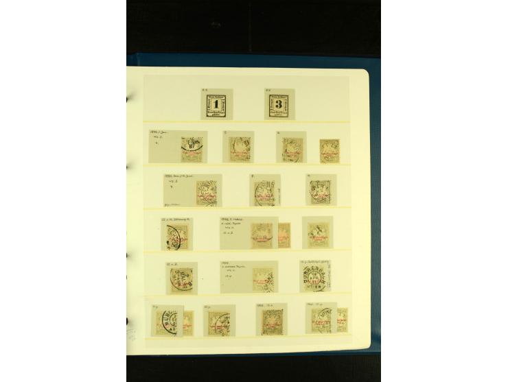 Baden bis Württemberg, sehr schöne ungebrauchte/postfrische und gestempelte Sammlung mit vielen Briefen, dabei viele bessere 