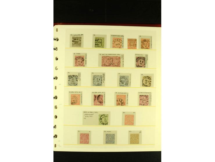 Baden bis Württemberg, sehr schöne ungebrauchte/postfrische und gestempelte Sammlung mit vielen Briefen, dabei viele bessere 