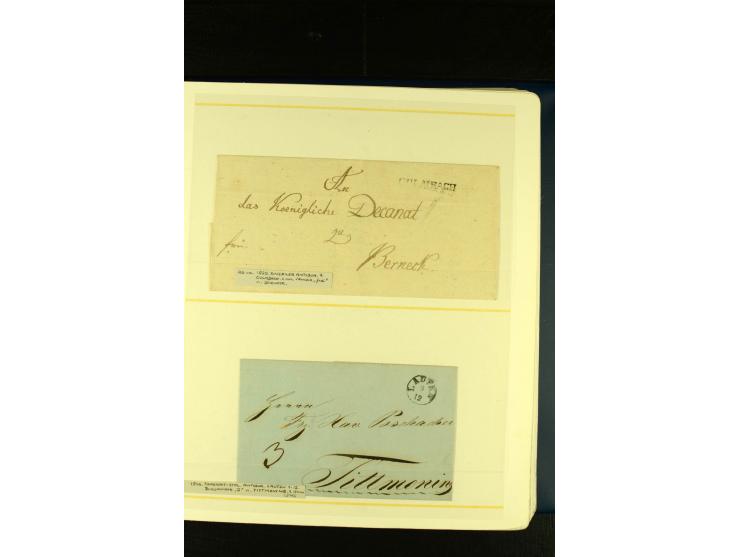 Baden bis Württemberg, sehr schöne ungebrauchte/postfrische und gestempelte Sammlung mit vielen Briefen, dabei viele bessere 
