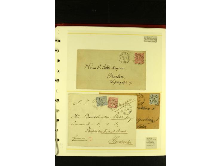 Baden bis Württemberg, sehr schöne ungebrauchte/postfrische und gestempelte Sammlung mit vielen Briefen, dabei viele bessere 