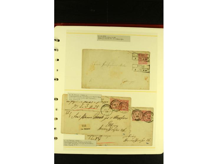 Baden bis Württemberg, sehr schöne ungebrauchte/postfrische und gestempelte Sammlung mit vielen Briefen, dabei viele bessere 