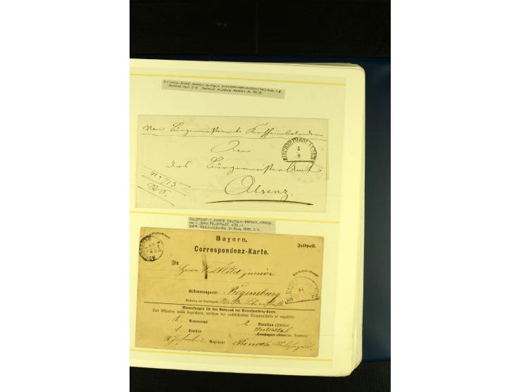 Baden bis Württemberg, sehr schöne ungebrauchte/postfrische und gestempelte Sammlung mit vielen Briefen, dabei viele bessere 