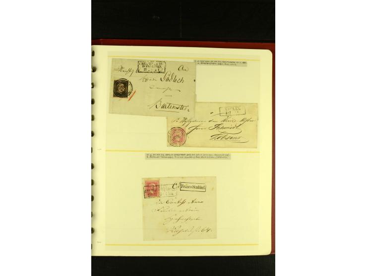 Baden bis Württemberg, sehr schöne ungebrauchte/postfrische und gestempelte Sammlung mit vielen Briefen, dabei viele bessere 