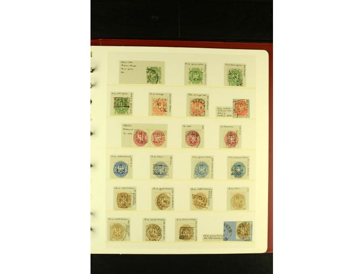 Baden bis Württemberg, sehr schöne ungebrauchte/postfrische und gestempelte Sammlung mit vielen Briefen, dabei viele bessere 