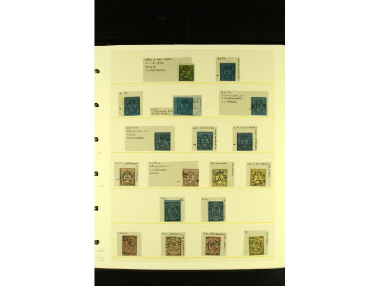 Baden bis Württemberg, sehr schöne ungebrauchte/postfrische und gestempelte Sammlung mit vielen Briefen, dabei viele bessere 