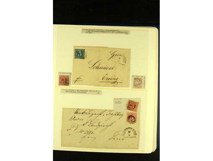 Baden bis Württemberg, sehr schöne ungebrauchte/postfrische und gestempelte Sammlung mit vielen Briefen, dabei viele bessere 