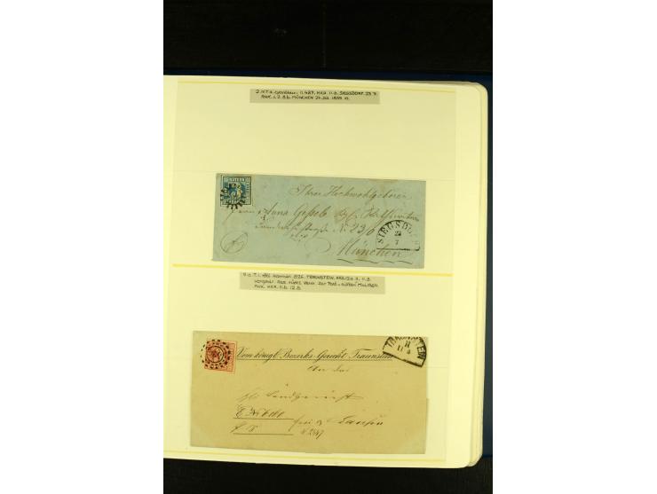 Baden bis Württemberg, sehr schöne ungebrauchte/postfrische und gestempelte Sammlung mit vielen Briefen, dabei viele bessere 