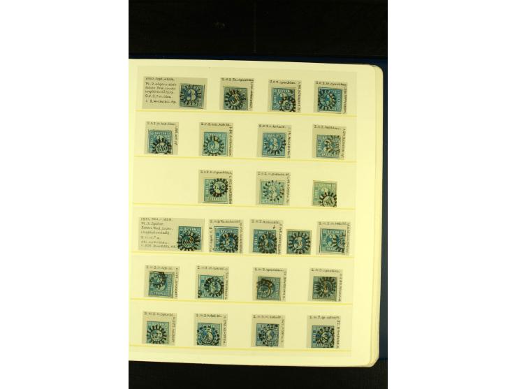 Baden bis Württemberg, sehr schöne ungebrauchte/postfrische und gestempelte Sammlung mit vielen Briefen, dabei viele bessere 