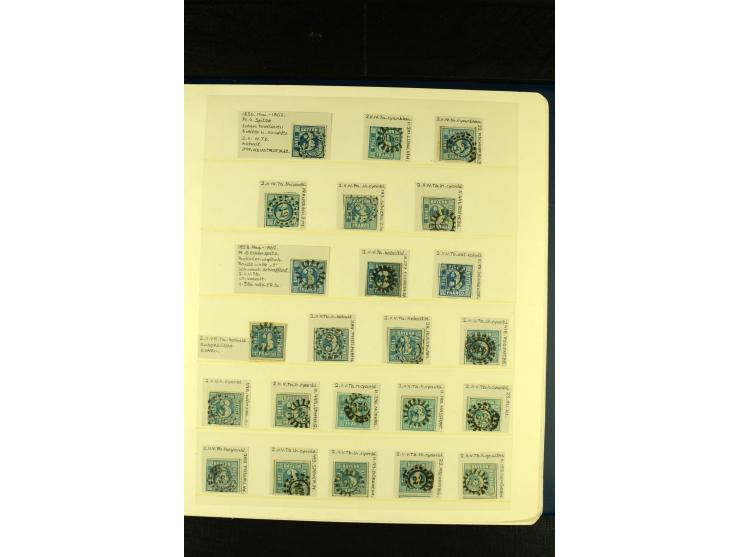 Baden bis Württemberg, sehr schöne ungebrauchte/postfrische und gestempelte Sammlung mit vielen Briefen, dabei viele bessere 