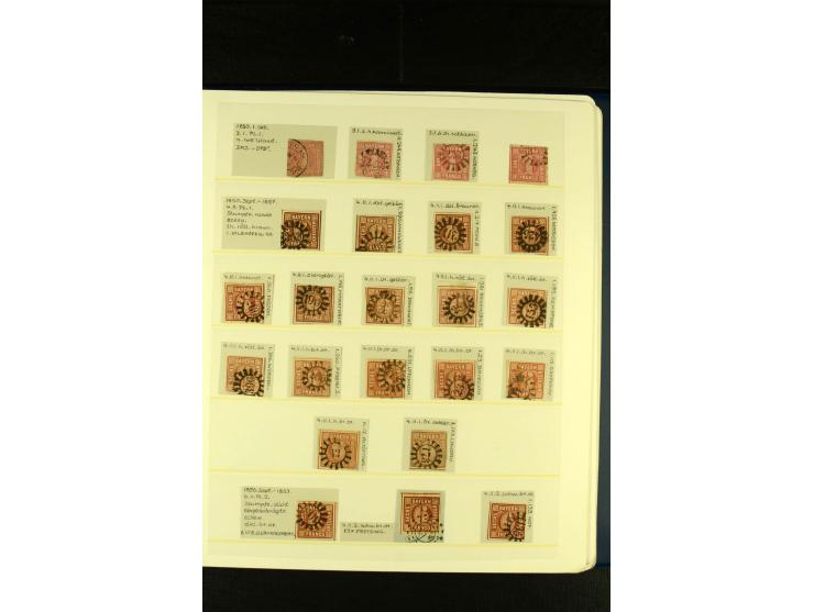 Baden bis Württemberg, sehr schöne ungebrauchte/postfrische und gestempelte Sammlung mit vielen Briefen, dabei viele bessere 