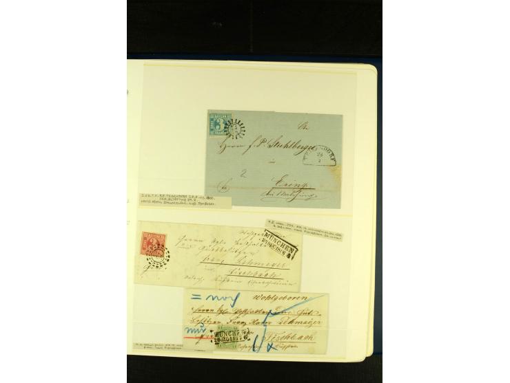 Baden bis Württemberg, sehr schöne ungebrauchte/postfrische und gestempelte Sammlung mit vielen Briefen, dabei viele bessere 