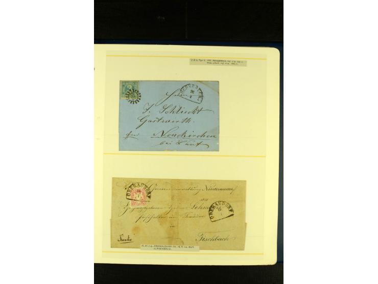 Baden bis Württemberg, sehr schöne ungebrauchte/postfrische und gestempelte Sammlung mit vielen Briefen, dabei viele bessere 