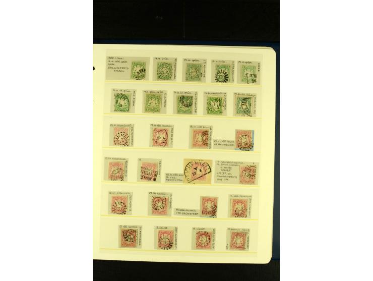 Baden bis Württemberg, sehr schöne ungebrauchte/postfrische und gestempelte Sammlung mit vielen Briefen, dabei viele bessere 