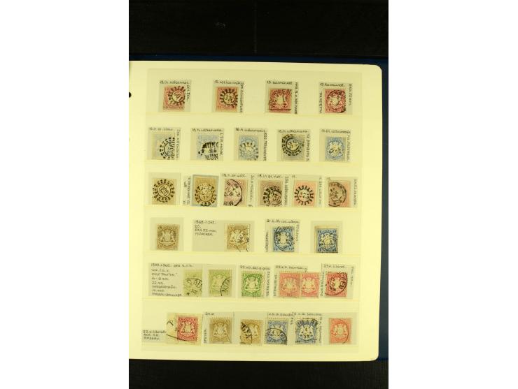 Baden bis Württemberg, sehr schöne ungebrauchte/postfrische und gestempelte Sammlung mit vielen Briefen, dabei viele bessere 