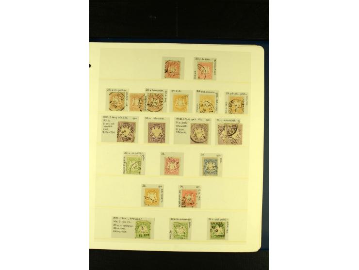 Baden bis Württemberg, sehr schöne ungebrauchte/postfrische und gestempelte Sammlung mit vielen Briefen, dabei viele bessere 