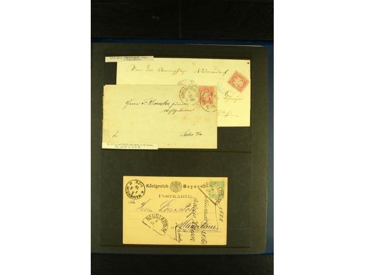 Baden bis Württemberg, sehr schöne ungebrauchte/postfrische und gestempelte Sammlung mit vielen Briefen, dabei viele bessere 