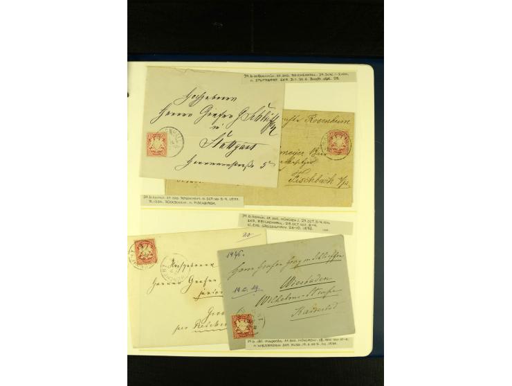 Baden bis Württemberg, sehr schöne ungebrauchte/postfrische und gestempelte Sammlung mit vielen Briefen, dabei viele bessere 