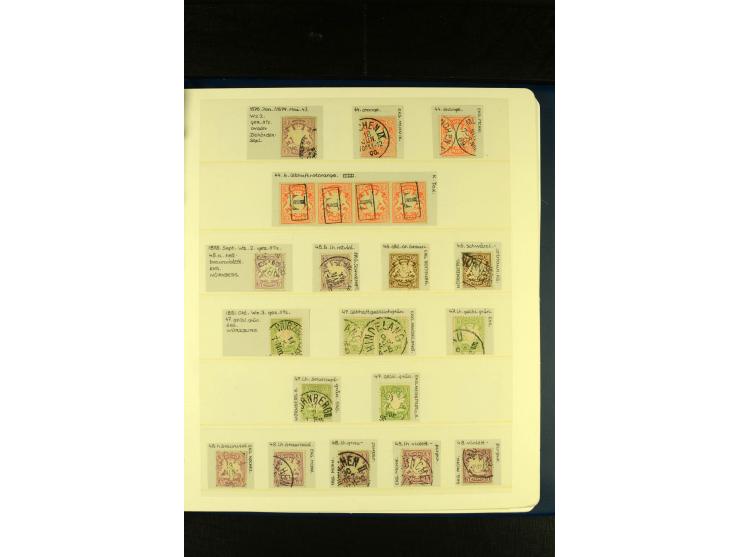 Baden bis Württemberg, sehr schöne ungebrauchte/postfrische und gestempelte Sammlung mit vielen Briefen, dabei viele bessere 