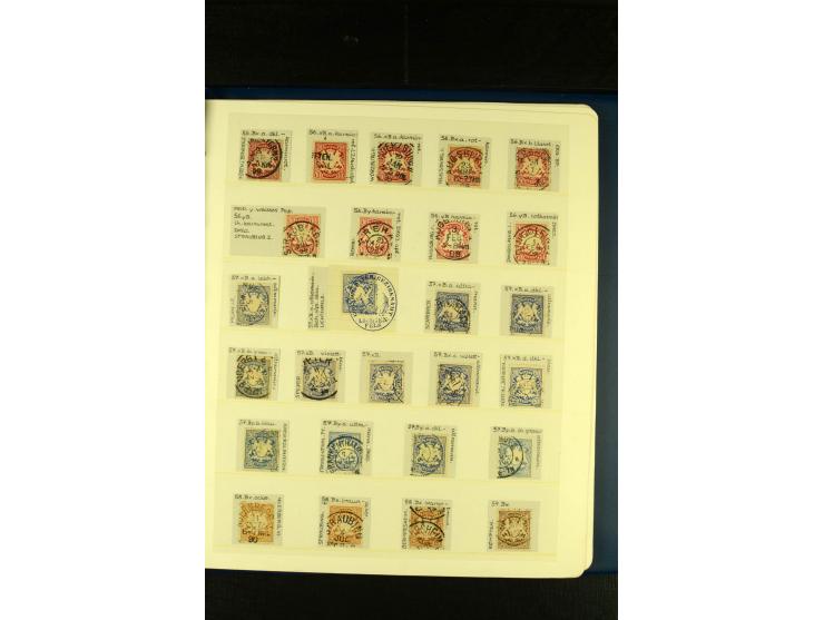Baden bis Württemberg, sehr schöne ungebrauchte/postfrische und gestempelte Sammlung mit vielen Briefen, dabei viele bessere 