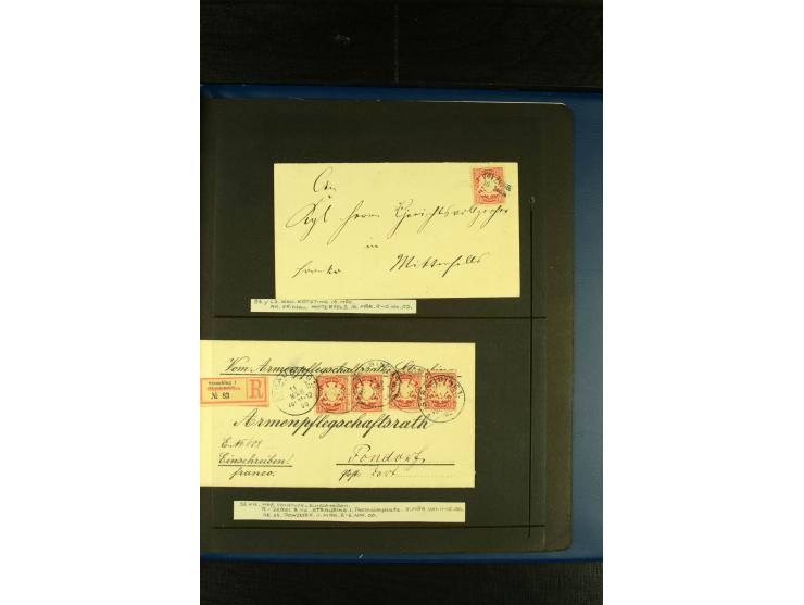 Baden bis Württemberg, sehr schöne ungebrauchte/postfrische und gestempelte Sammlung mit vielen Briefen, dabei viele bessere 